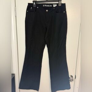 The Y2K Mudd YO! Black Flared Zip-Up Pants – Size 11, Perfect Condition
